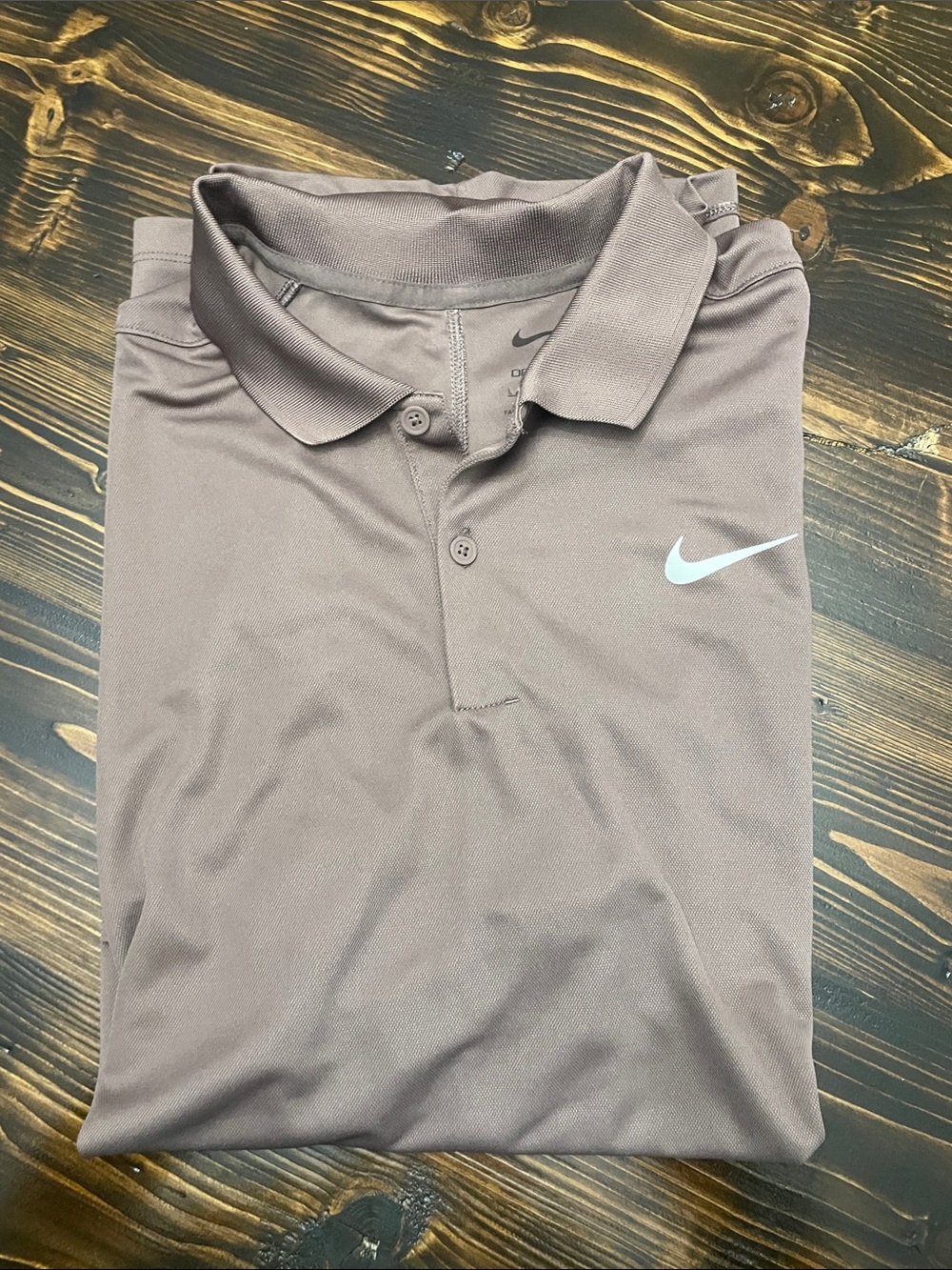 Nike Men’s Brown Polo Shirt dri-fit. Large.